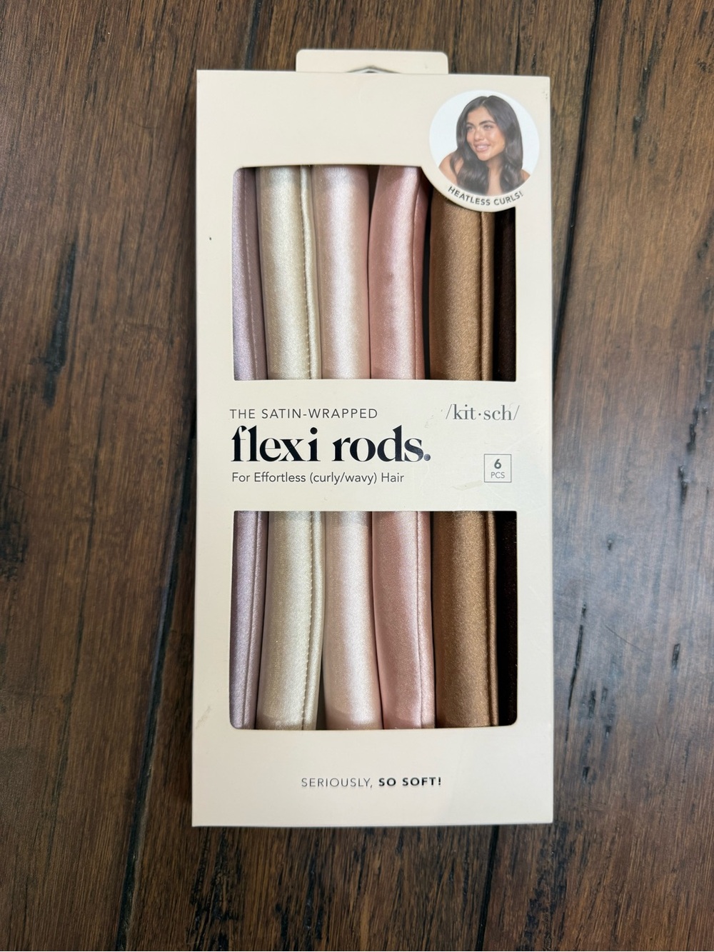 Kitsch Satin-Wrapped Flexi Rods Set in Rose, Champagne, Blush & Bronze
